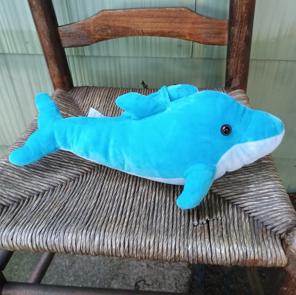 Fun Stuff 14" Dolphin Mother and Baby Plush Stuffed An Stuffed Animal - Picture 4 of 12